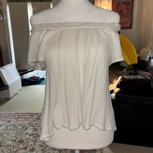 White off the shoulder top